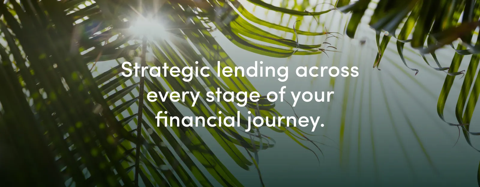 Strategic lending across every stage of your financial journey